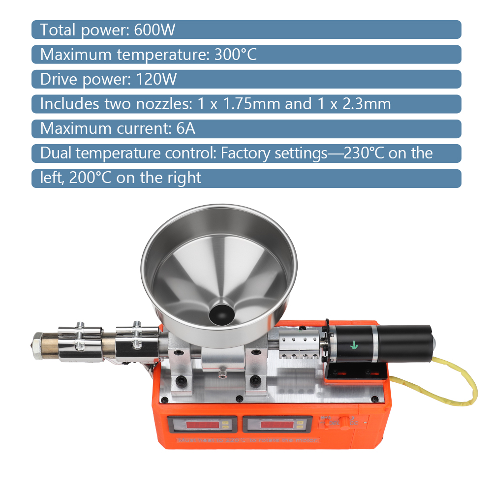 3D Printer Extruder - 데스크탑 소형 단축 스크류 플라스틱 압출기