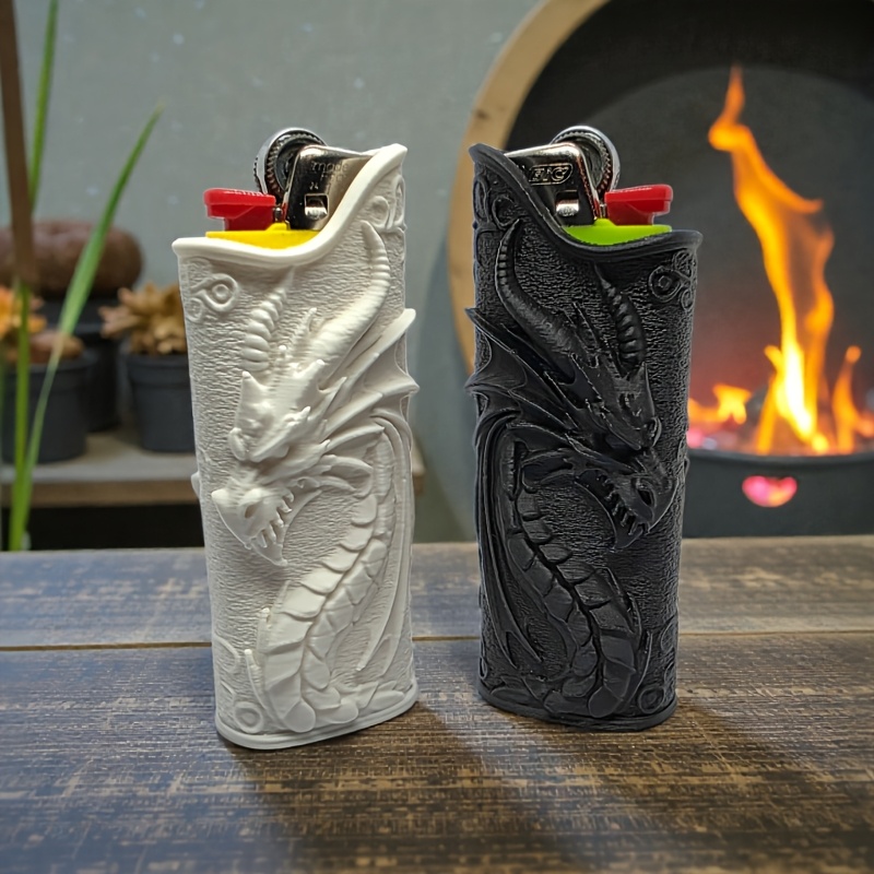3D Printing Examples - 고딕 양각 드래곤 라이터 케이스 3D