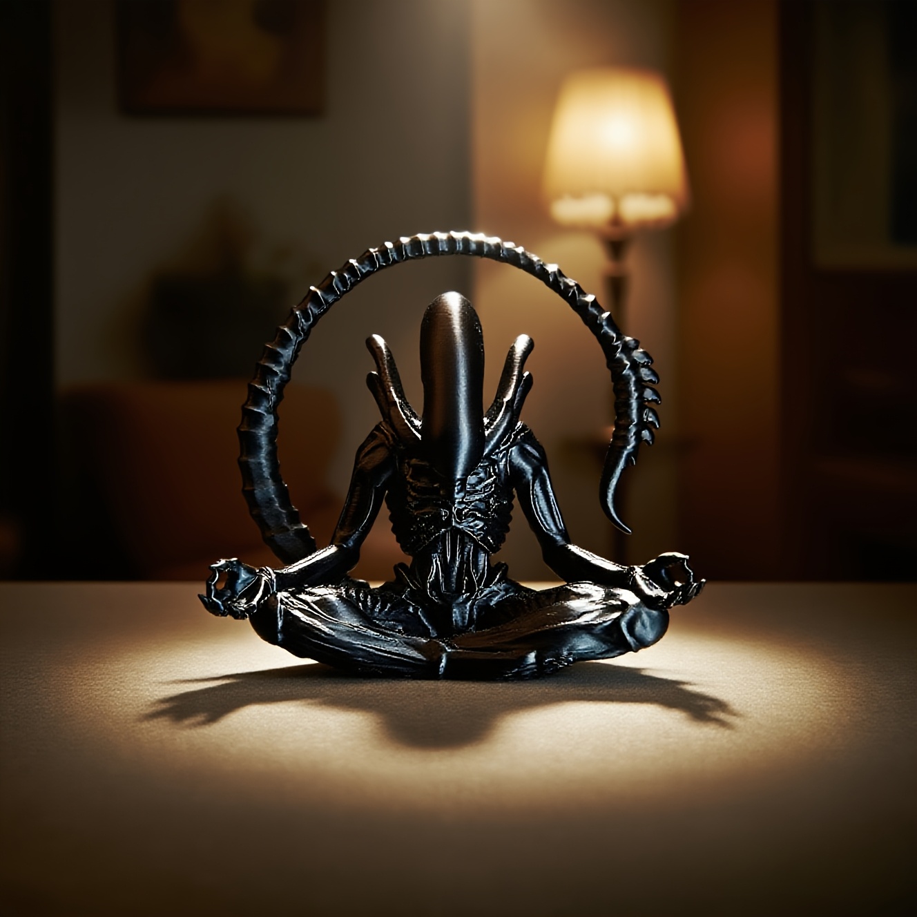 3D Printing Household Items - 명상하는 외계인 피규어 3D 프린팅 SF