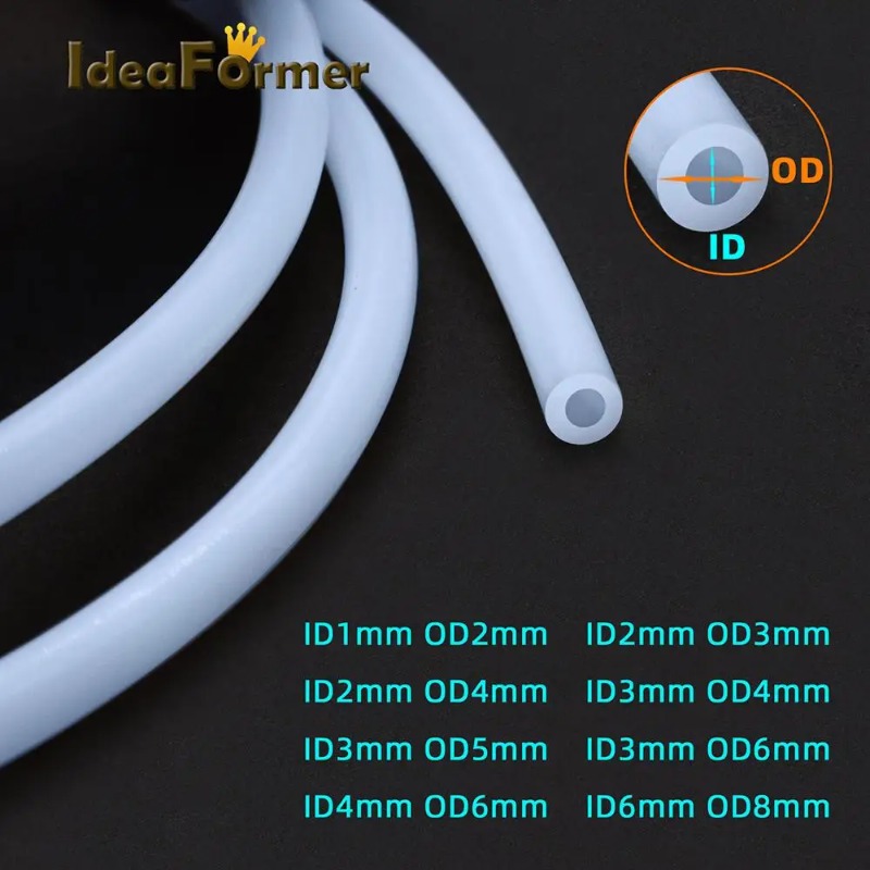 3D Printer Extruder - Ptfe 튜브 테플론토 파이프 화이트, 1m,