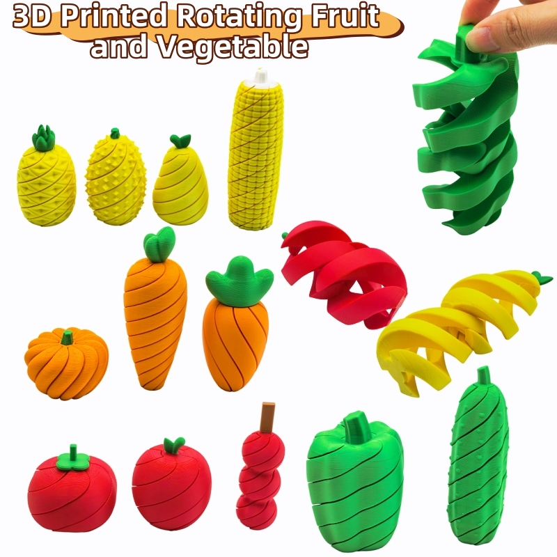 3D Printing Household Items - 3D 프린팅 과일 및 채소 스트레스