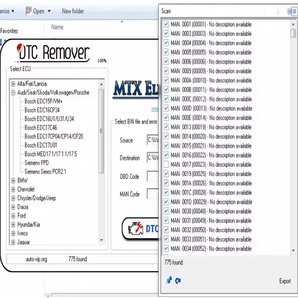 MTX DTC 리무버 1.8.5.0 ECU 고장 코드  - 3D Printing Software 리뷰 및 가격
