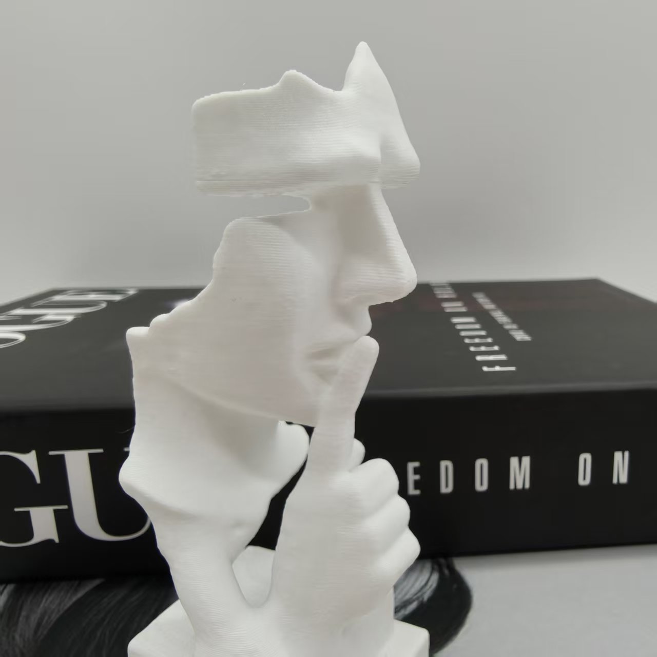 사색가 조각상, 침묵은 금이다 추상 예술 조각상, 3D - 3D Printing Household Items 리뷰 및 가격