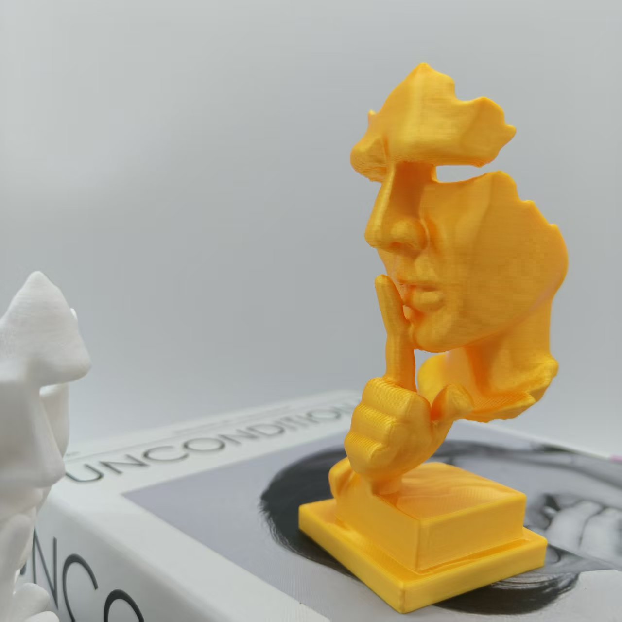 사색가 조각상, 침묵은 금이다 추상 예술 조각상, 3D - 3D Printing Household Items 리뷰 및 가격