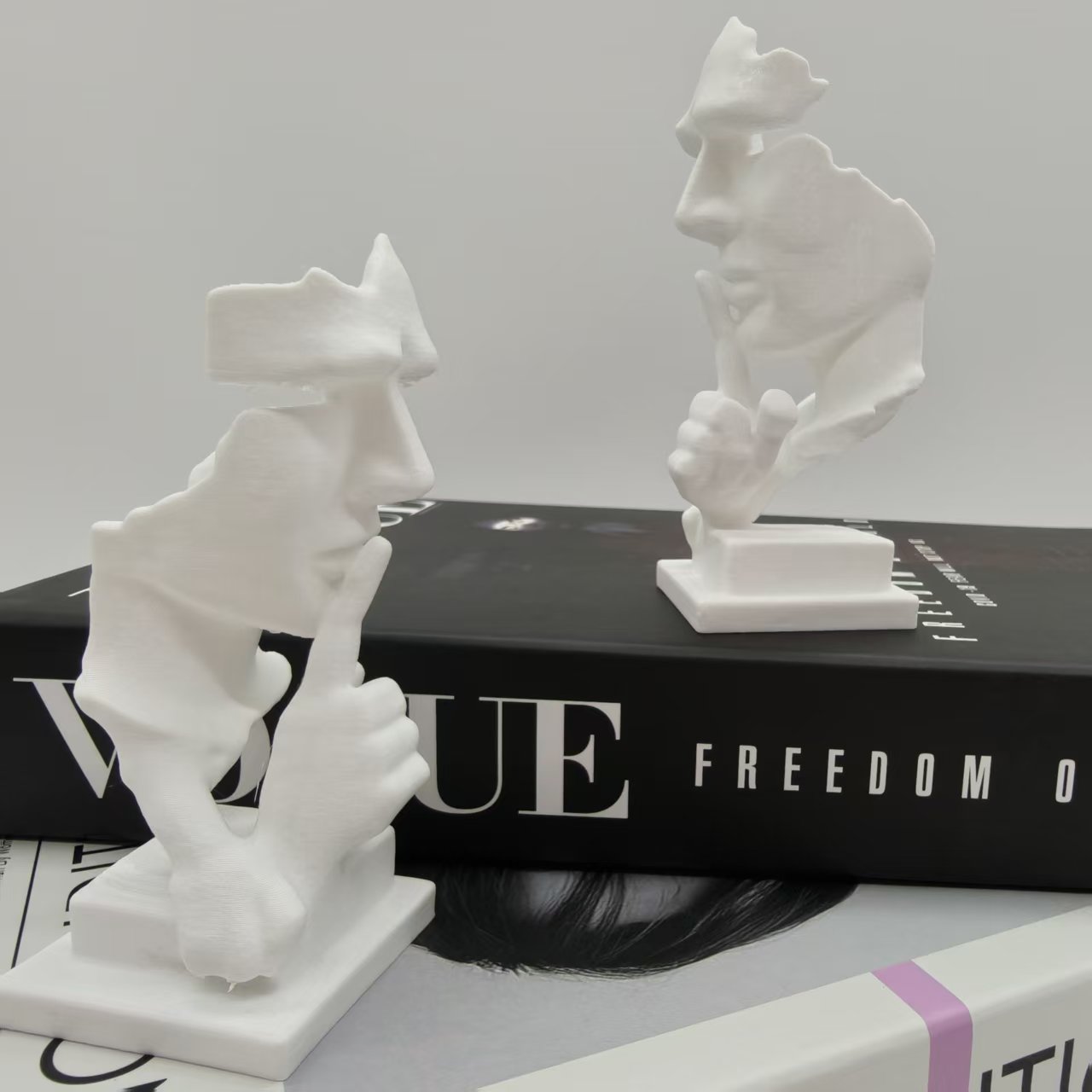 사색가 조각상, 침묵은 금이다 추상 예술 조각상, 3D - 3D Printing Household Items 리뷰 및 가격