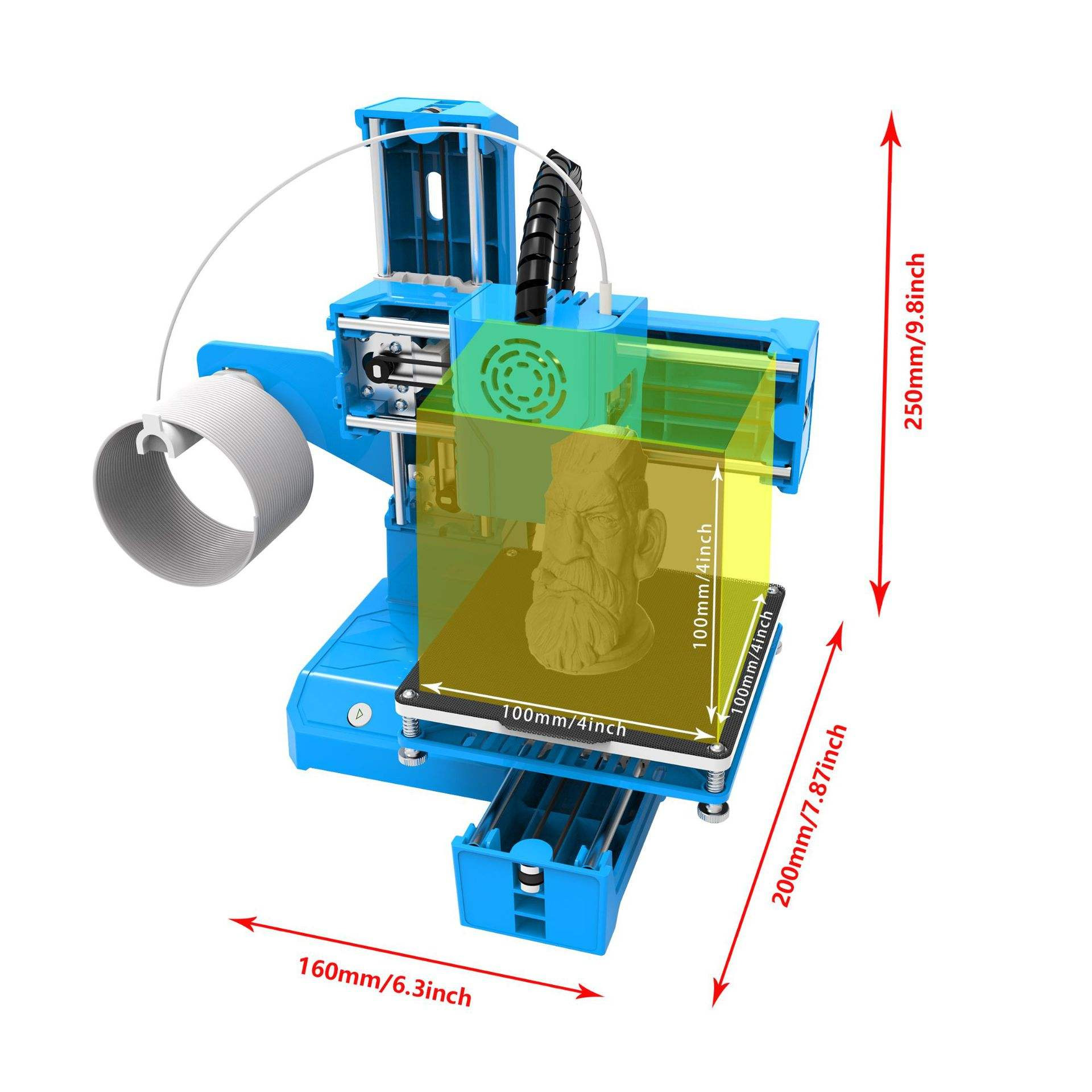새로운 K9 모듈형 휴대용 3D 프린터 데스크탑 미니  - 3D Printing Software 리뷰 및 가격