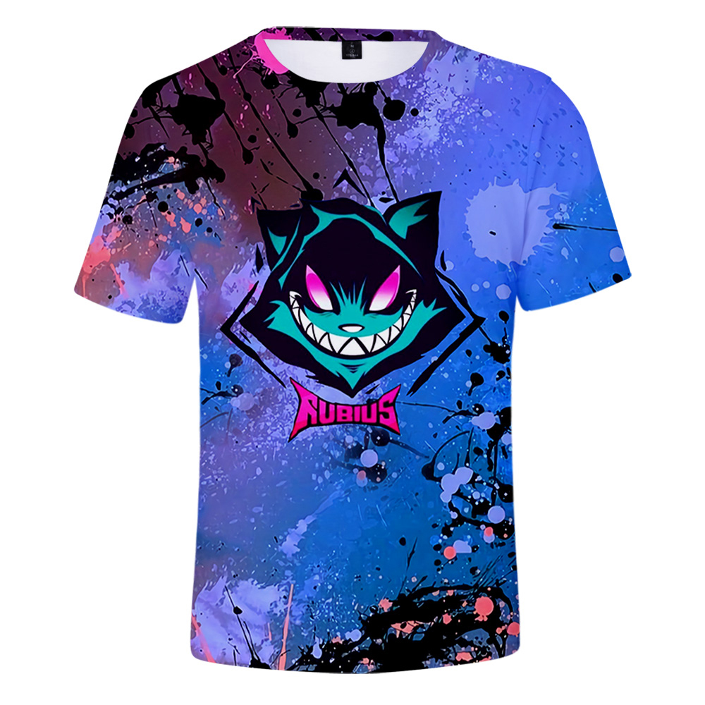 Rubius Tshirt 유니섹스 크루 넥 반소매 티  - 3D Printing Youtubers 리뷰 및 가격