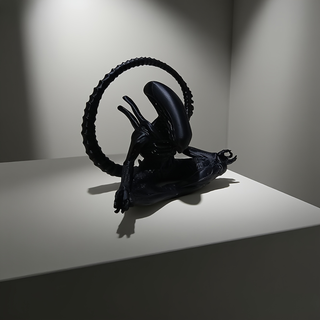 명상하는 외계인 피규어 3D 프린팅 SF 호러 조각상  - 3D Printing Household Items 리뷰 및 가격