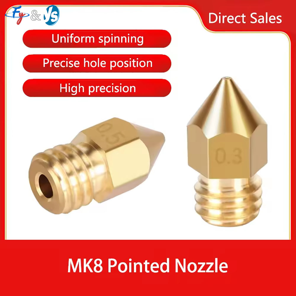 10Pcs 고정밀 MK8 뾰족한 황동 노즐 3D 프린터 - 3D Printer Extruder 리뷰 및 가격