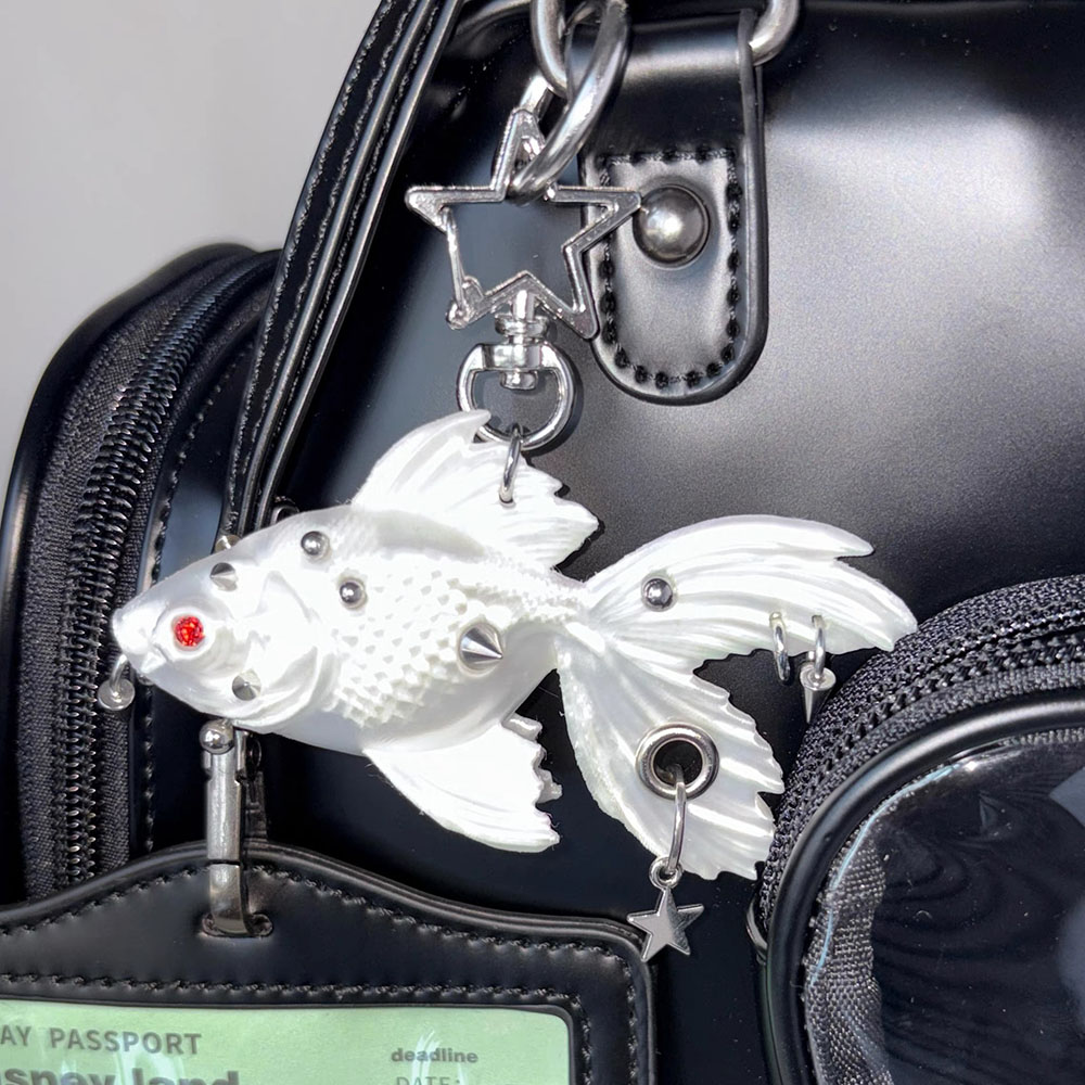 새로운 고딕 펑크 금붕어 3D 프린팅 펜던트 - 티타늄 - 3D Printing Titanium 리뷰 및 가격