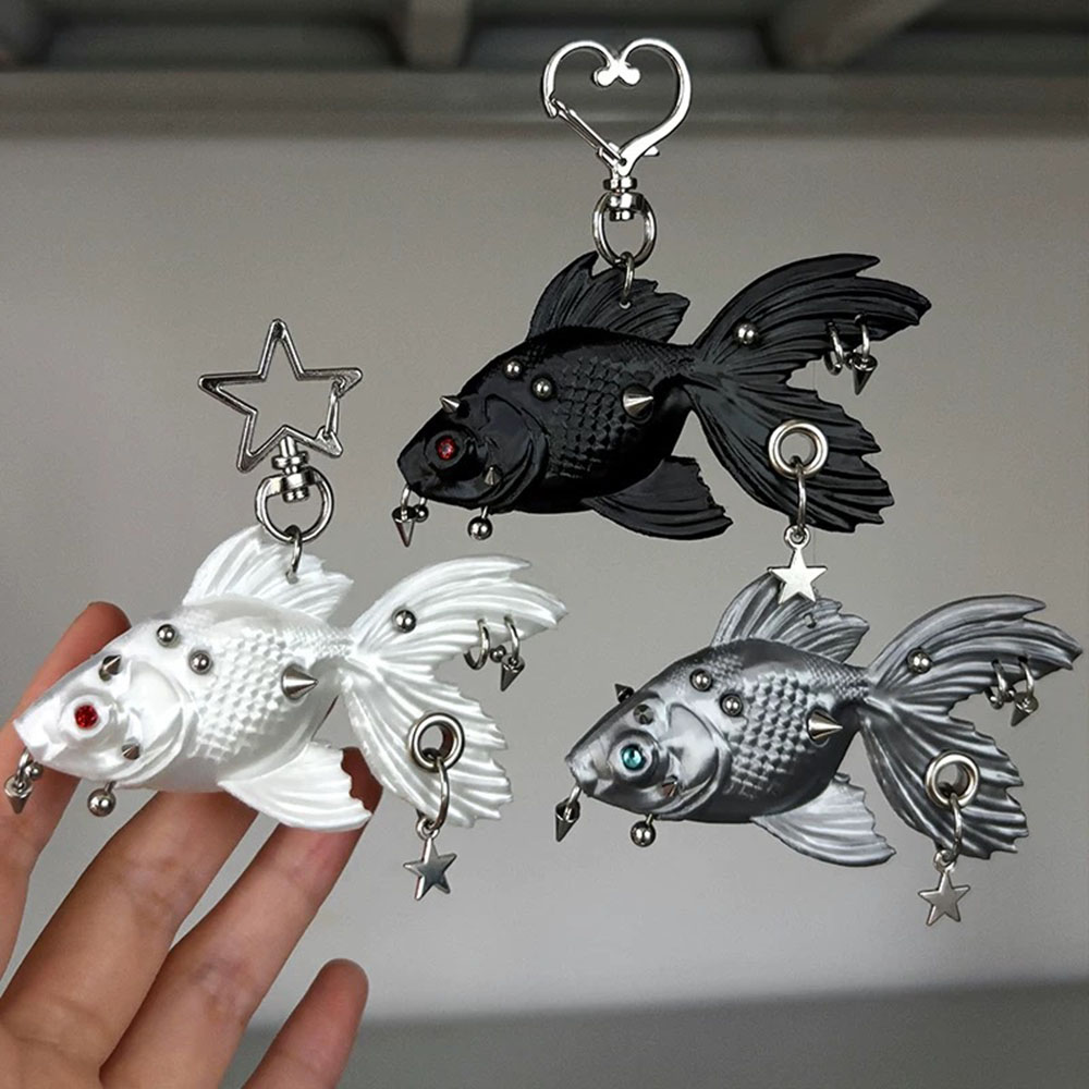 새로운 고딕 펑크 금붕어 3D 프린팅 펜던트 - 티타늄 - 3D Printing Titanium 리뷰 및 가격
